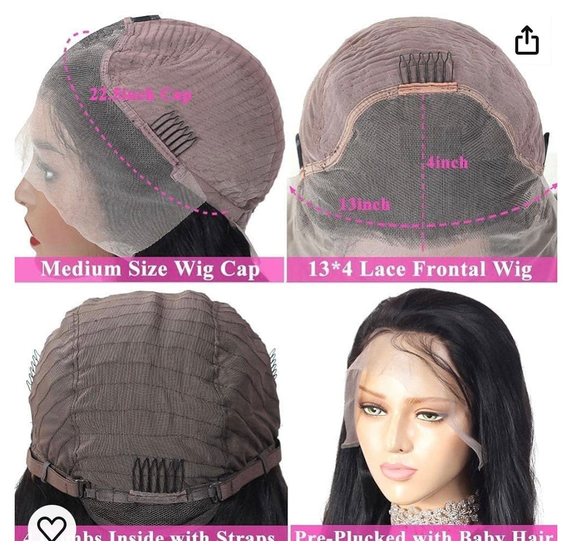 Perruque brésilienne lace frontale Zari