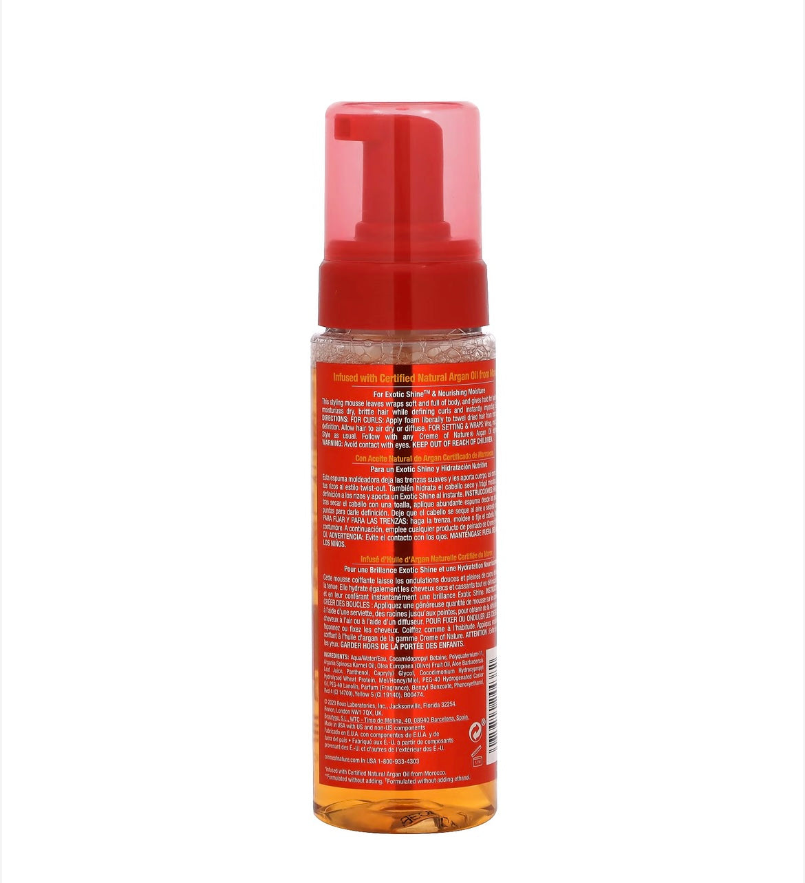Mousse argan oil